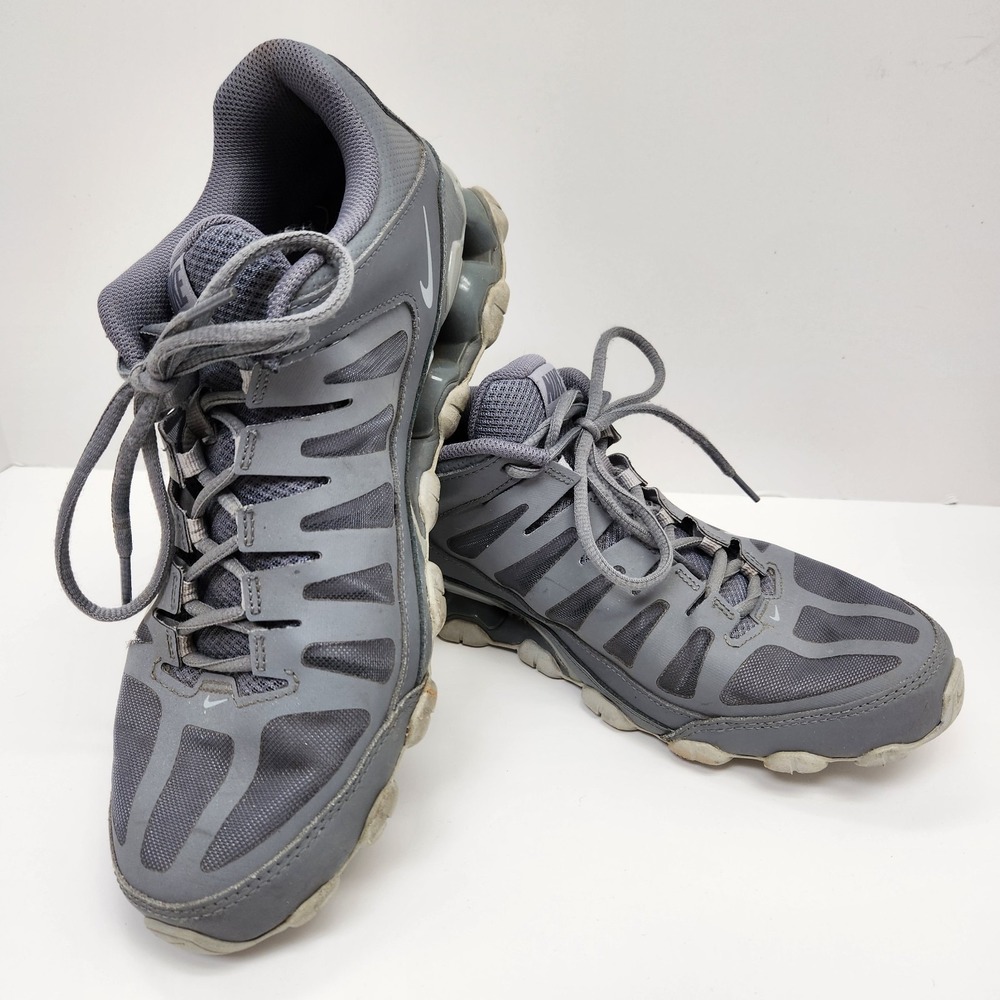 Nike Reax Size 10 Mens TR Gray Gym Trainers Workout Tennis Shoe Sneakers Flawed - Picture 3 of 15